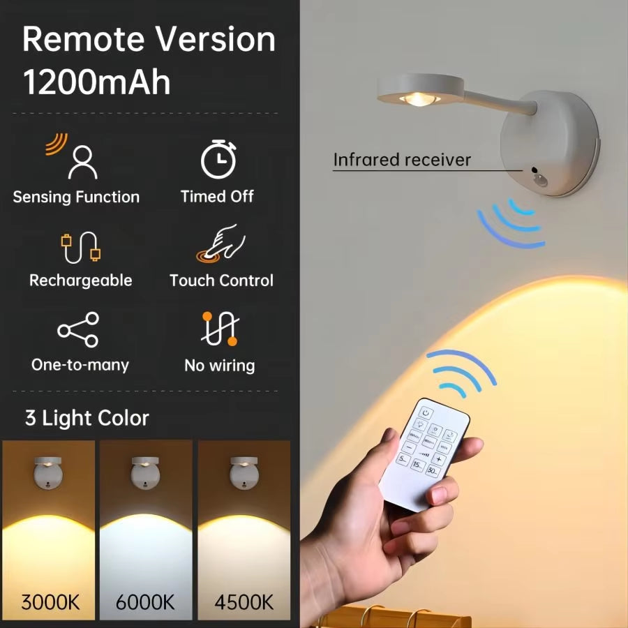 Rechargeable Spotlight Smart Led Wall Light