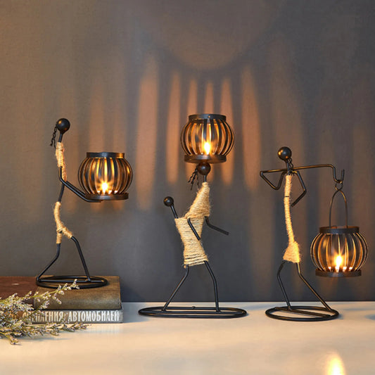 Elegant  Metal Candle Holders