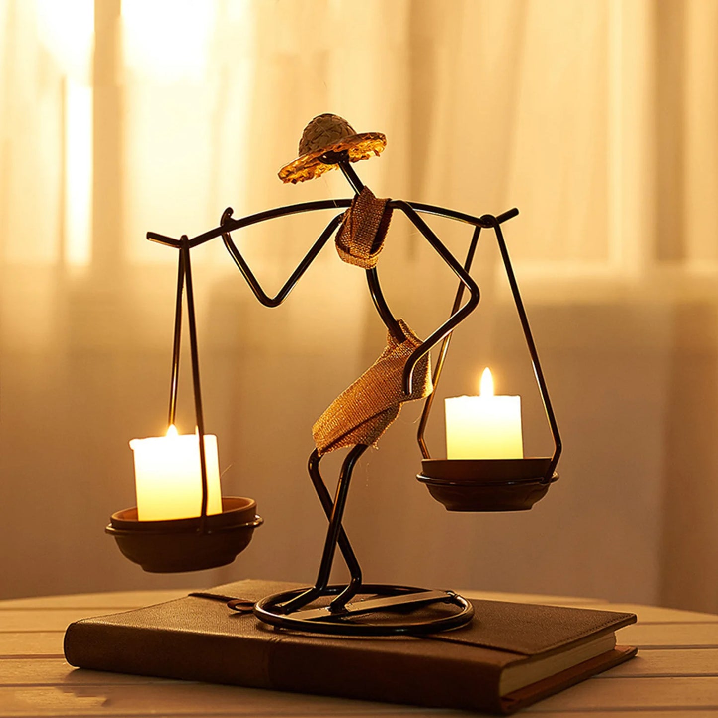 Elegant  Metal Candle Holders